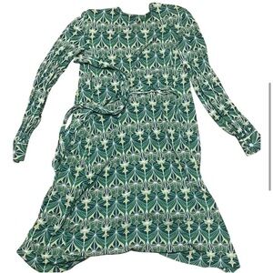 Vintage Y2K Banana Republic Silk Blend Wrap Dress XS